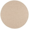 thumbnail image 2 of SAFAVIEH Beach House Jacinth Solid Indoor/Outdoor Area Rug, Natural, 6'7" x 6'7" Round, 2 of 16