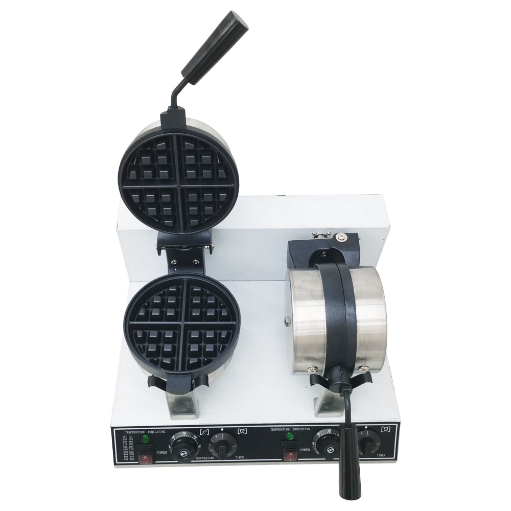 Techtongda Electric Dual Rotary Waffle Maker Baker Muffin Maker Waffle Machine Waffle Stove