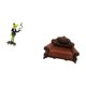 thumbnail image 5 of Figura de escritorio Camarero Rana Estatua Estante Escritorio Decoración del hogar Muñeca Miniatura Sofá Casa de muñecas Muebles Sofá europeo Modelo D, 5 of 8