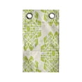 thumbnail image 1 of Abstract Hanging Pocket Organizer, Natural Layout of Flower Shapes Drawn with Many Intersecting Streaks, Printed Polyester Storage Bag with Pockets, 9" x 16", Yellow Green and Cream, 1 of 2