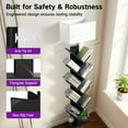 thumbnail image 2 of OUTONLIFE Floor Lamp with Shelves,Tree Bookcase with Light, 9-Tier Floor Standing Bookshelf for Living Room Bedroom, Office,Black, 2 of 8