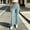 A768 Green, variant on Women's Ribbed Wide Leg Pants High Waisted Elastic Waist Stretch Knit Lounge Pants Pull On Casual Palazzo Pants for Travel Everyday Wear