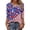Blue #179, variant on Womens Independence Day Freedom Shirts Causal Printed V Neck Tees Fourth Of July 250th Birthday American Birthday Tops American Flag Plus Size 3/4 Sleeve Blouses Blue S