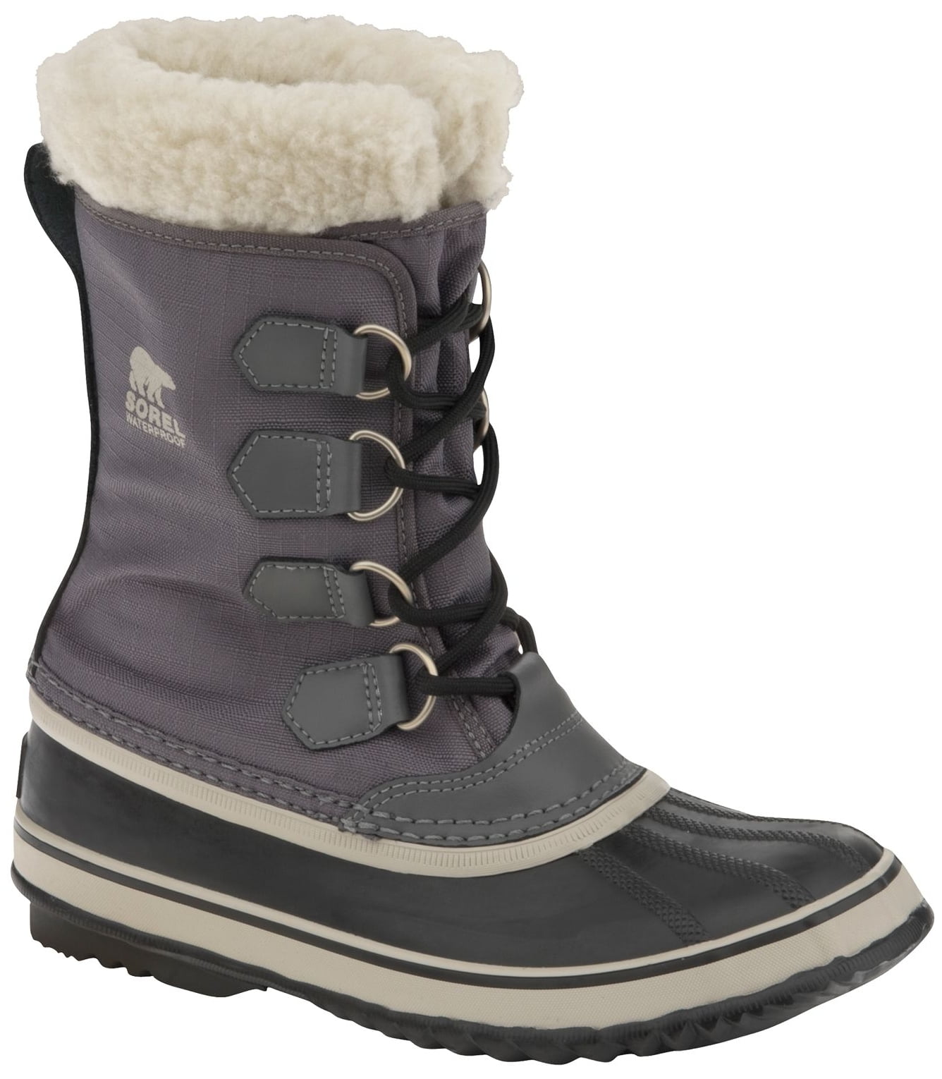 SOREL SOREL Women's Winter Carnival Waterproof Winter Boots (Pewter/Black, 6.0)