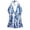 01-Blue112, variant on XIAONU Women's Ruffle Stripe Halter Swimwear Slim Fit Sleeveless V Neck Tankini Top Stretchy Stylish Beach Swimsuits