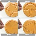 thumbnail image 3 of 12pcs Stainless Steel Game Cookie Cutters, Korean Dalgona Candy Sugar Making Tools with Umbrella, Triangle, Star, Round Biscuit Molds for Christmas, Valentine's Baking Kits, Tin Boxed Party Favors, 3 of 7