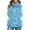 Blue, variant on Women Fall Winter Sleeveless Duster Waistcoat Zip up Solid Outerwear