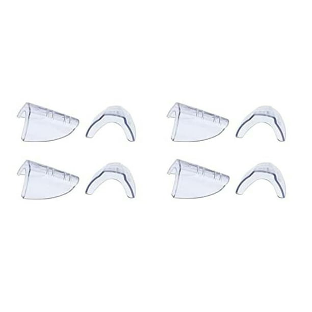 4 Pares de Protectores Laterales para Anteojos, Protectores Laterales Transparentes para Anteojos de Seguridad