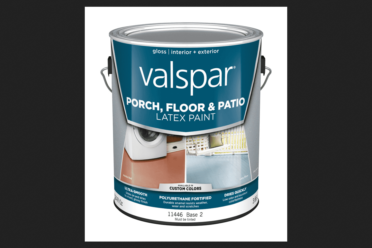 Valspar Porch, Floor & Patio Wood & Concrete Paint Gloss Clear Base 2