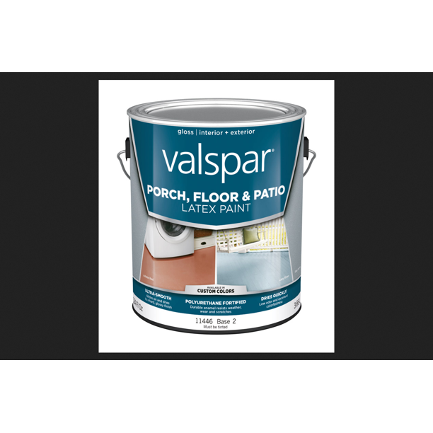 Valspar Porch, Floor & Patio Wood & Concrete Paint Gloss Clear Base 2 Floor and Patio Coating 1
