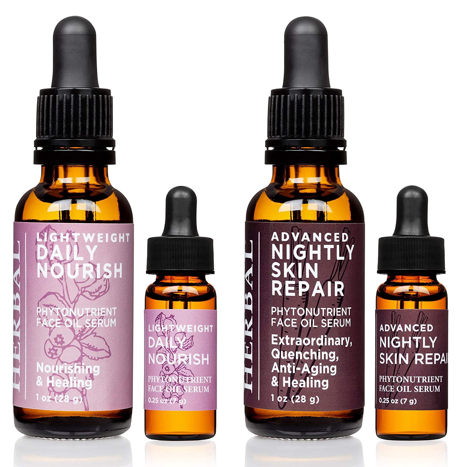 Lightweight Daily Nourish, Unscented Face Oil Serum, Fragrance Free and Ingredient Focused, Ora’s Amazing Herbal, 1 oz
