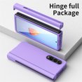 thumbnail image 5 of ELEHOLD for Samsung Galaxy Z Fold 4 Slim Rugged Case with Pen Slot Hinge Protection Screen Protector Shockproof Anti-Fingerprint Lightweight Protective Case,Purple, 5 of 7