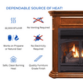 thumbnail image 7 of Duluth Forge Dual Fuel Ventless Gas Fireplace With Mantel - 32,000 BTU, T-Stat Control, Apple Spice Finish - Model# DFS-400T-4AS, 7 of 7