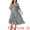 Black, variant on Plus Size Bell Sleeve Ruffled Hem Boho A Line Long Dress 3X Hot Pink