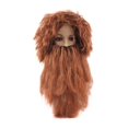 thumbnail image 5 of Milageto Beard and Hair Set Makeup Mustache for Party Cosplay Accessories Photo Props Brown, 5 of 8
