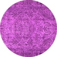 thumbnail image 1 of Ahgly Company Indoor Round Persian Pink Traditional Area Rugs, 6' Round, 1 of 4