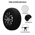 thumbnail image 2 of Goofa Pink Gingham Pattern Universal Tire Cover for Jeep, SUV, Truck, and Trailer – Waterproof, UV-Resistant,Easy to Install, Fits 14"-17" Tires-14 inch, 2 of 6