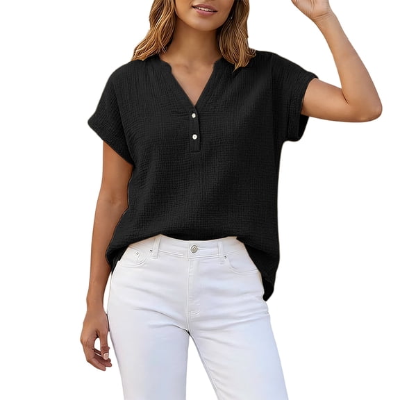 Cotton Linen Shirts For Women Summer Blouses For Women Womens Gauze Tops Boho Peasant Gauze Blouses Summer Tops Women Lightweight Linen Blouses For Women Cute Flowy Tops Cotton Summer Tops
