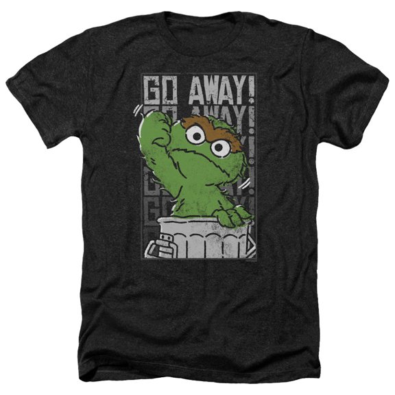 Sesame Street - Go Away - Heather Short Sleeve Shirt - Medium
