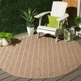 thumbnail image 2 of SAFAVIEH Retreat Austen Solid Indoor/Outdoor Area Rug, Natural/Ivory, 6'7" x 6'7" Round, 2 of 16