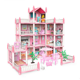 Dream Town Rose Petal Cottage Buildable Kids Playhouse