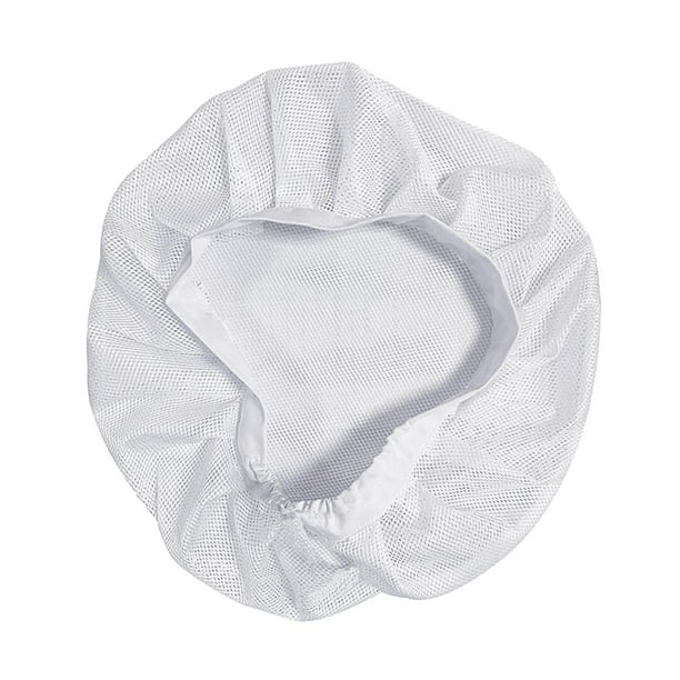 Gorra de malla, servicio de alimentos, redecilla, transpirable, duradera, gorra, gorro de chef, gorro de cocina Blanco