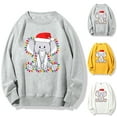 thumbnail image 5 of Fesfesfes Christmas Tops for Men Xmas Sweatshirt New Creative Casual Printing Long-sleeved Round Neck Sweater, 5 of 5