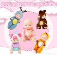 thumbnail image 3 of Minimuñecos Haawooky de 4 pulgadas con 8 prendas de animales, 6 unidades, 3 of 7
