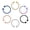 A, variant on 6Pcs 20G Horseshoe Septum Earrings Tragus Lip Nose Eyebrow Body Piercing Ring-A