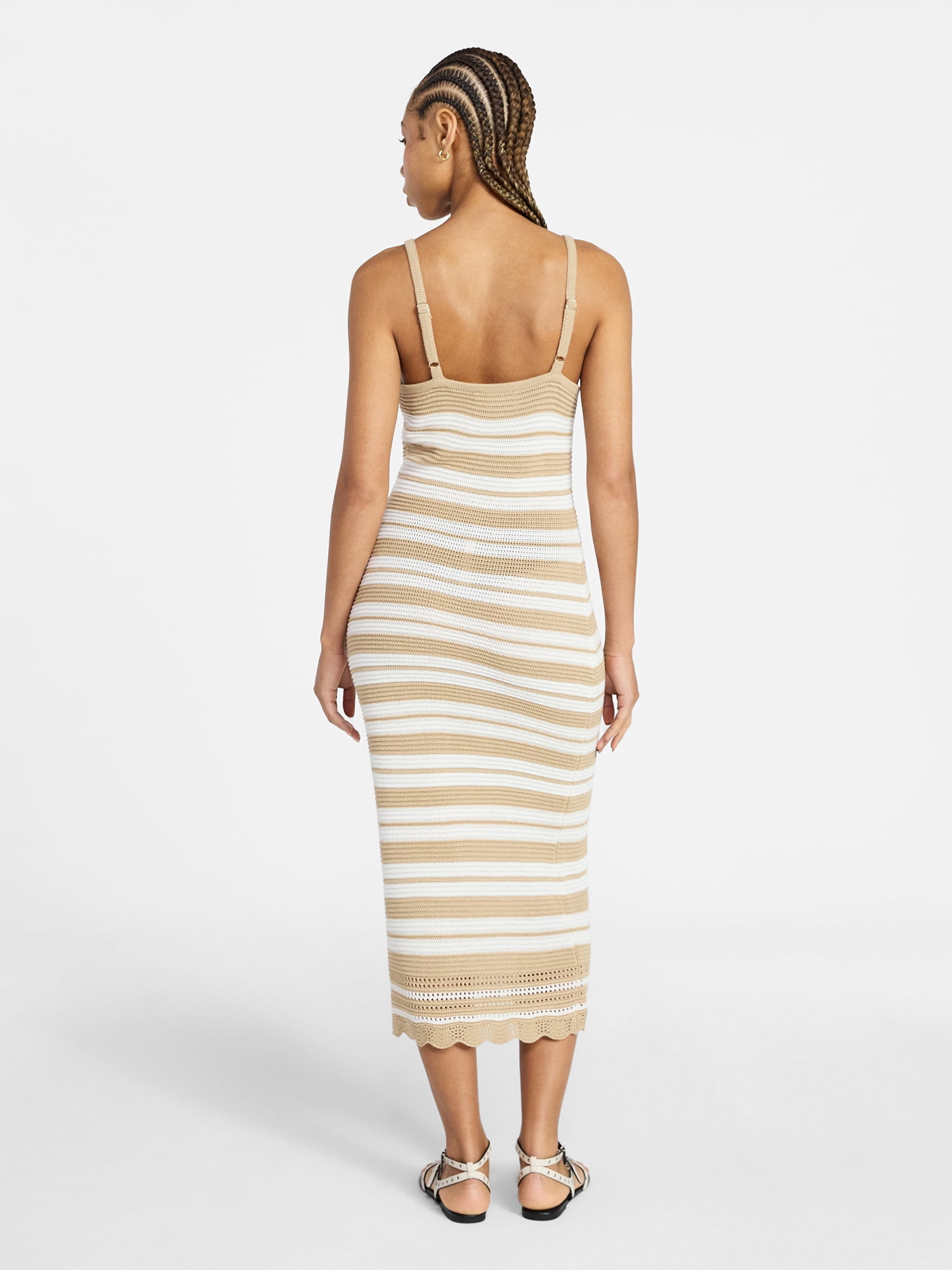 No Boundaries Crochet Cami Midi Dress, Women's XXS-XXL