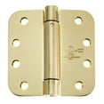 thumbnail image 3 of Cauldham (2 Pack) Heavy-Duty 4" Self-closing Spring Door Hinge with 5/8" Radius Corners, UL Listed - Brass, 3 of 7