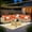 Coarse Orange Red, variant on Ovios 7 Pieces Outdoor Patio Furniture Wicker Conversation Sectional with Solar Lamps Coffee Table for Backyard