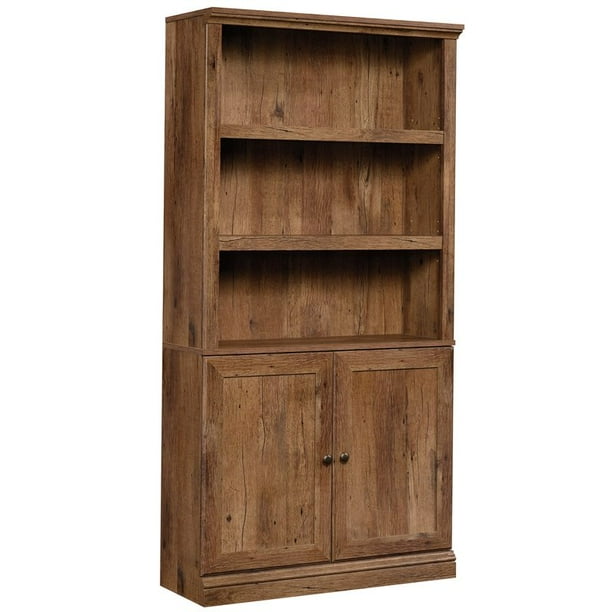 Shop online for tall bookcases in wood, metal and more. sauder misc storage 3 shelf 2 door tall wood bookcase in vintage oak