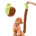 thumbnail image 4 of Pet Foraging Snuffle Mat Dog Plush Sound Interactive Slow Feeder Sniffing Snail Toys Easy Clean Tibetan Food Molar Puzzle Toys (Green,as picture), 4 of 7
