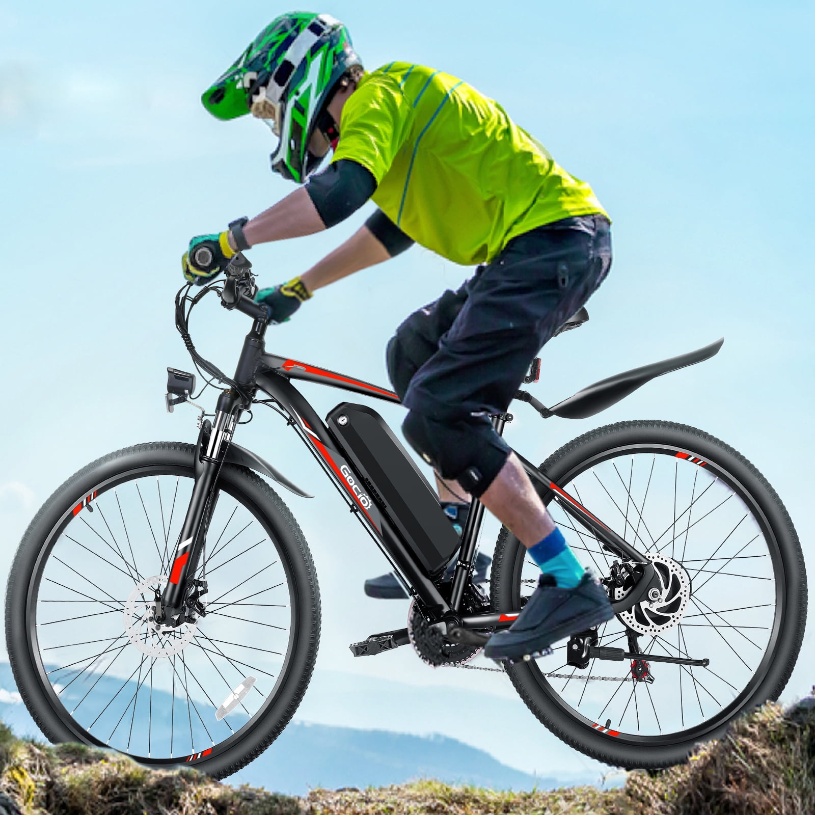 Gocio UL2849 Certified 27.5" Electric Bike for Adults, 750W Peak Motor, 48V 10.4Ah Battery, 20MPH, 21 Speed, Off-Road Mountain Ebike