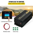 thumbnail image 5 of VEVOR Power Inverter 2500W Modified Sine Wave Inverter DC24V to AC120V Car Converter with USB Port LCD Display Remote Controller LED Indicator AC Outlets Inverter for Car RV Truck Boat Travel Camping, 5 of 9