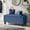 Blue, variant on 36.6" Storage Ottoman Bench with Wooden Legs, Tufted Armrests for Entryway, Living Room, Bedroom, Blue