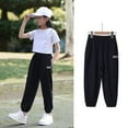 thumbnail image 6 of WOLLED Little Girls Casual Long Trousers Kids Cotton Jogging Sweat Pants for 2-12T Toddler Summer Anti-mosquito Lantern pants, 6 of 8