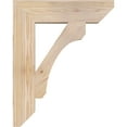 thumbnail image 3 of Ekena Millwork 3 1/2"W x 16"D x 20"H Legacy Slat Smooth Bracket, Douglas Fir, 3 of 4
