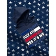 thumbnail image 3 of Happy July 4Th And My Birthday Hoodie Men -Image by Shutterstock, Male Large, 3 of 4