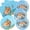 Blue and Brown, variant on 40pcs Firetruck Birthday Decorations Fireman Party Supplies Fire Truck Plates Fire Engine Napkins for Boys Firefighter Party Supplies,Suitable for 20 Guests