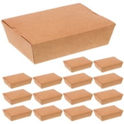 20Pcs Pizza Boxes Square Flipped Paper Pizza Box Pizza Take Out Containers (2000ml)