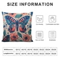 thumbnail image 5 of Throw Pillow Covers Home Decor Pillow Cases Decorative Inches Outdoor Cushion Couch Sofa Pillowcases Vintage Retro Moth Bohemian Spring Butterfly, 5 of 5