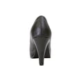 thumbnail image 4 of PEERAGE Ruth Women Extra Wide Width Peep Toe Platform Pump BLACK 10, 4 of 6