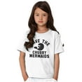 thumbnail image 4 of Save Chubby Mermaids Funny Manatees Crewneck T Shirts Boy Girl Teen Brisco Brands XS, 4 of 6