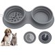 thumbnail image 3 of Tazón De Alimentación Para Mascotas Diseño De Doble Tazón Tamaño Ajustable Placa De Alimentación Para Mascotas Plegable Comida Lenta Anti-Asfixia Alimentador Para Mascotas Contenedor De Alimentación Sweethay PT000896-00, 3 of 7