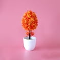 thumbnail image 4 of Toystoory Maceta de árbol de simulación de bonsái para plantas artificiales, maceta decorativa para el hogar, la Oficina, la boda Decoración Rojo, 4 of 6