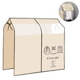 thumbnail image 2 of Dustproof Clothes Rack Cover Expandable Hanging Closet Cover Shoulder Dust Cover Clothes Protector for Coats Suits Dresses, 2 of 8