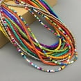 thumbnail image 2 of Beaded Choker Necklace in String Style - Solid and Multi-Colors, 2 of 23