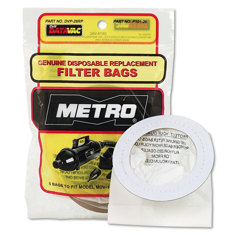 Metro Vacuum DVP26RP Disposable Bags, 5Pack
